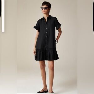 J crew black Amelia dress xs